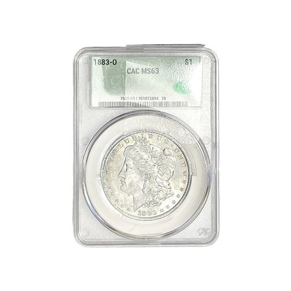 1883-O Morgan Silver Dollar CAC MS63