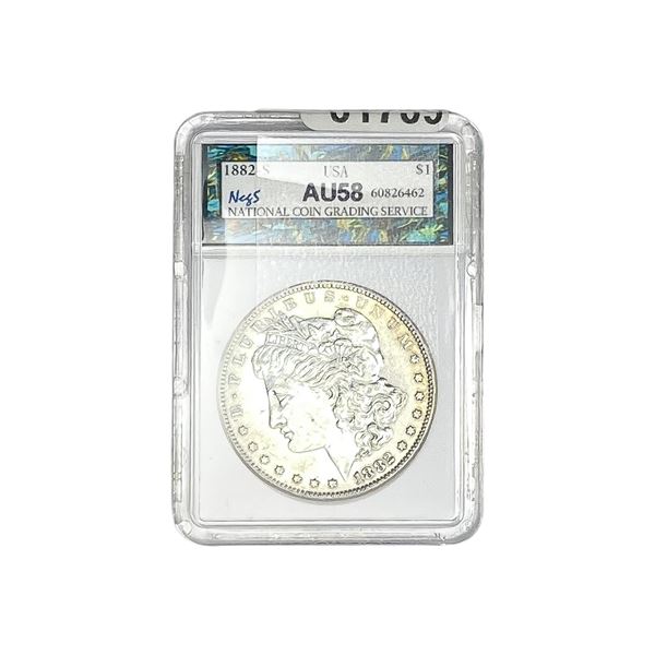 1882-S Morgan Silver Dollar NCGS AU58
