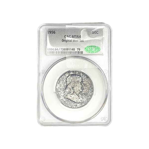 1956 Franklin Half Dollar CAC MS64