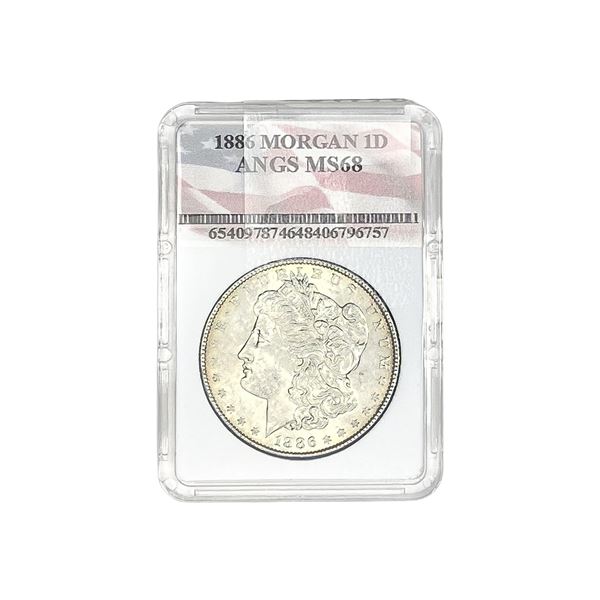 1886 Morgan Silver Dollar ANGS MS68