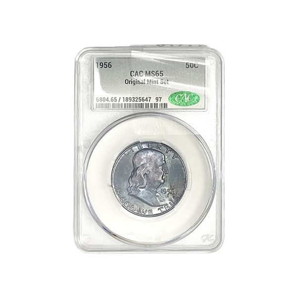 1956 Franklin Half Dollar CAC MS65