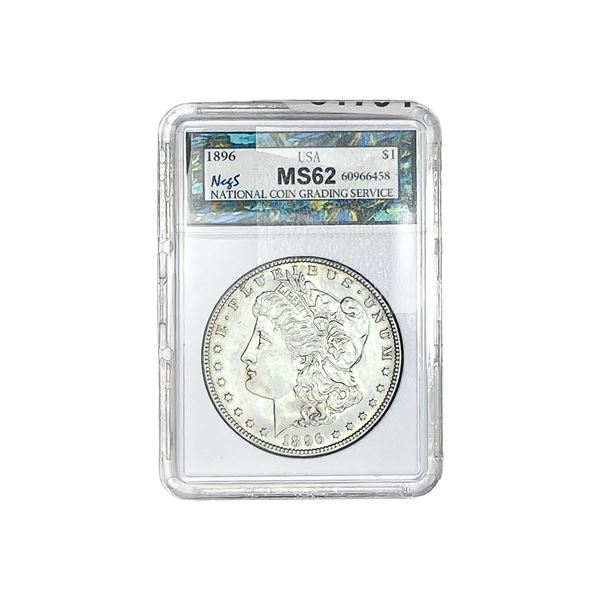 1896 Morgan Silver Dollar NCGS MS62