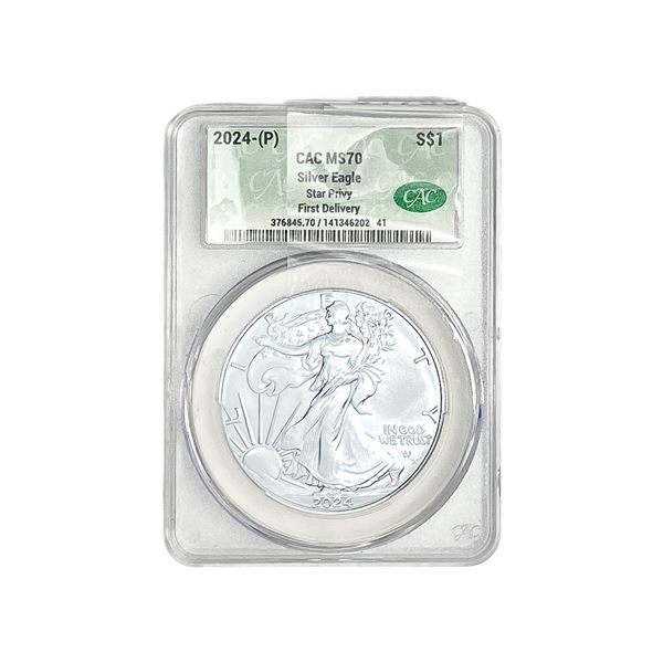 2024-P Silver Eagle CAC MS70