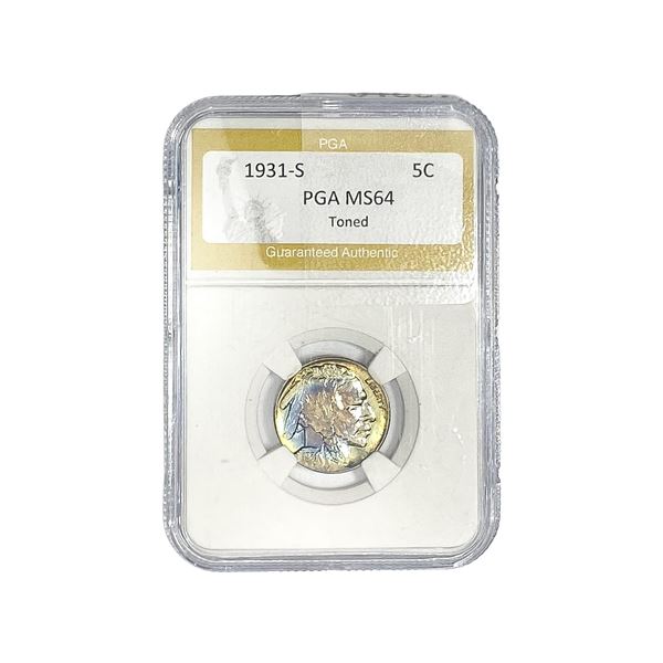 1931-S Buffalo Nickel PGA MS64