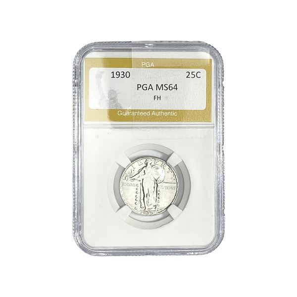 1930 Standing Liberty Quarter PGA MS64 FH