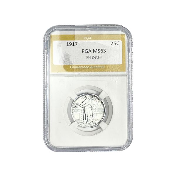1917 Standing Liberty Quarter PGA MS63 FH