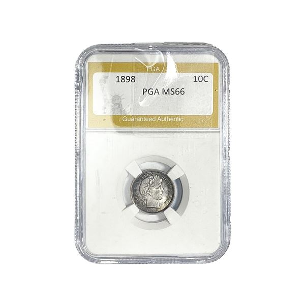 1898 Barber Dime PGA MS66
