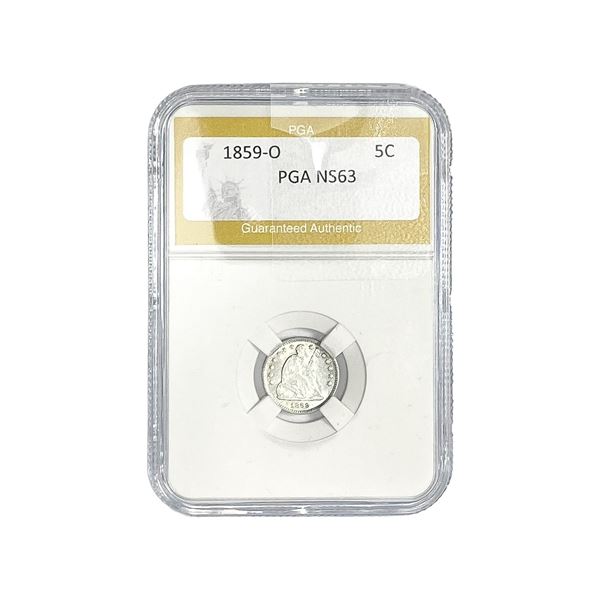 1859-O Seated Liberty Nickel PGA MS63