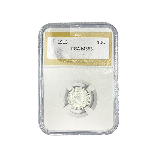1915 Barber Dime PGA MS63