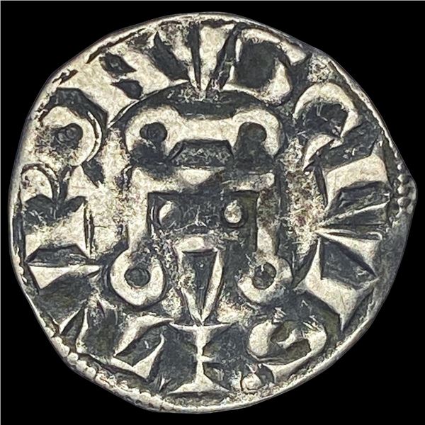 1297-1301 AD Frankish Greece Silver Denier NEARLY UNCIRCULATED