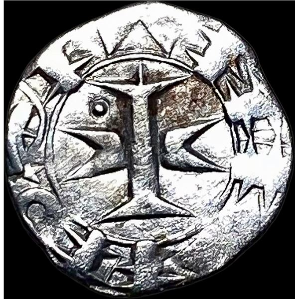 Crusades Bishops of Maguelone Silver Denar NEARLY UNCIRCULATED