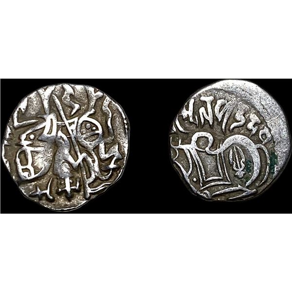 [2 Coins]700-1000 AD India Rajput Silver Jital NEARLY UNCIRCULATED