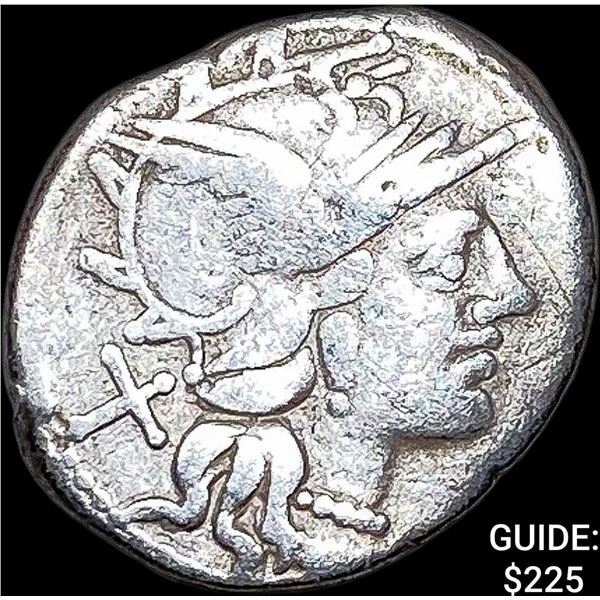Roman Paelius Paetus 138 BC Silver Denarius NEARLY UNCIRCULATED