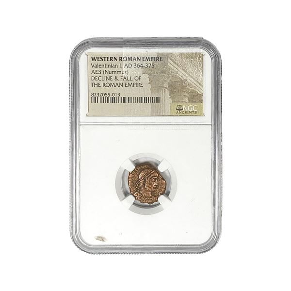 WesternRoman Valentinian I,AD364-375 AE3(Nummus) NGC