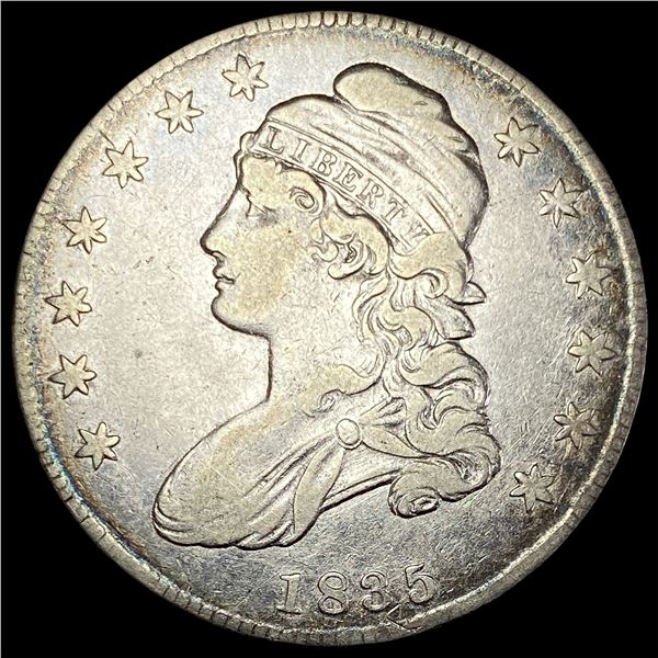 1835 Capped Bust Half Dollar ABOUT  UNCIRCULATED