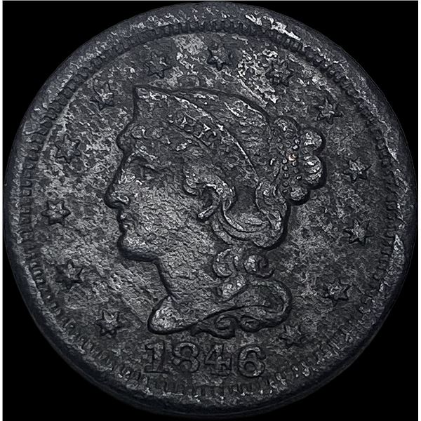 1846 Braided Hair Large Cent HIGH GRADE