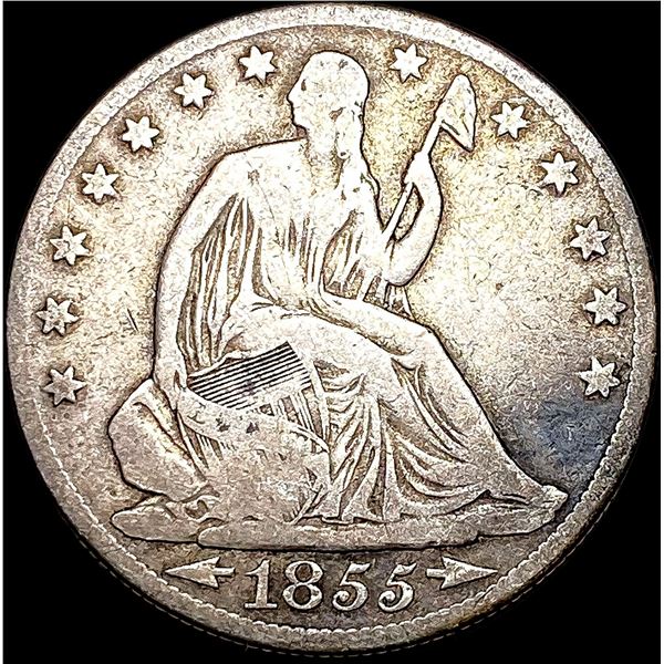 1855-O Seated Liberty Half Dollar NICELY  CIRCULATED