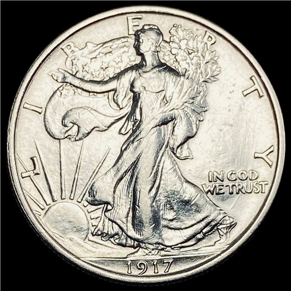 1917 Walking Liberty Half Dollar CHOICE AU