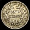 Image 2 : 1854 Arrows Seated Liberty Silver Dime  CLOSELY UNCIRCULATED