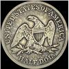 Image 2 : 1853 Arrows/Rays Seated Liberty Half Dollar  LIGHTLY CIRCULATED