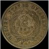 Image 2 : 1866 Bronze Two-Cent Piece NEARLY  UNCIRCULATED