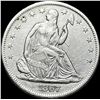 Image 1 : 1867-S Seated Libery Half Dollar CLOSELY  UNCIRCULATED