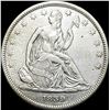 Image 1 : 1839 Seated Liberty Half Dollar-Drapery  CLOSELY UNCIRCULATED