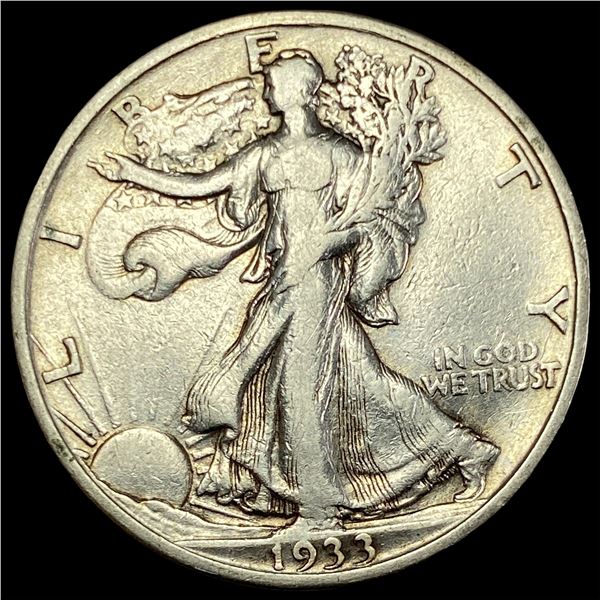 1933 Walking Liberty Half Dollar NEARLY  UNCIRCULATED