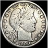 Image 1 : 1900-O Silver Barber Half Dollar NICELY  CIRCULATED