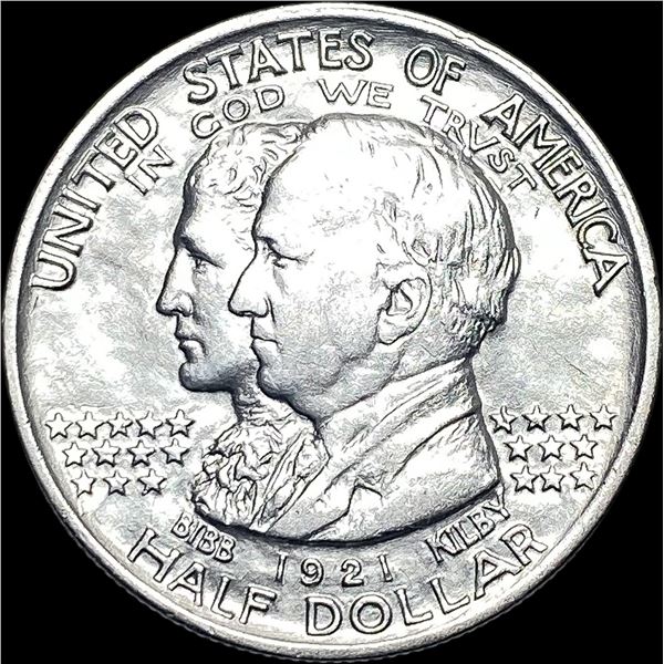 1921 Silver Alabama Half Dollar CLOSELY  UNCIRCULATED
