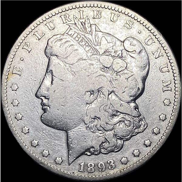 1893-CC Silver Morgan Dollar ABOUT  UNCIRCULATED
