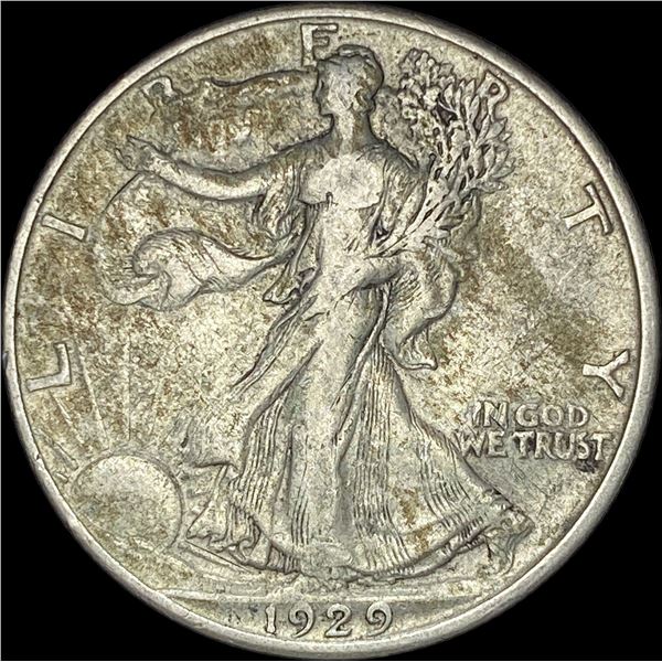 1929-D Walking Liberty Half Dollar NEARLY  UNCIRCULATED