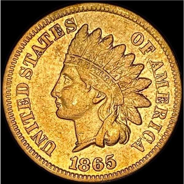 1865 Bronze Indian Head Cent CLOSELY  UNCIRCULATED