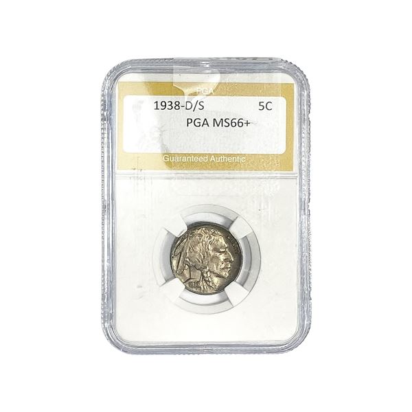 1938-D/S Buffalo Nickel PGA MS66+