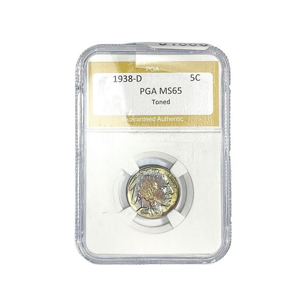 1938-D Buffalo Nickel PGA MS65