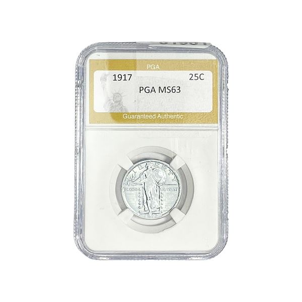 1917 Standing Liberty Quarter PGA MS63