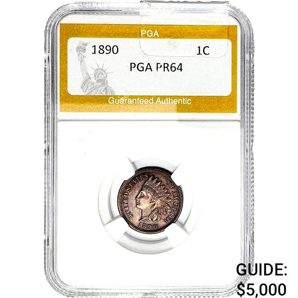 1890 Indian Head Cent PGA PR64