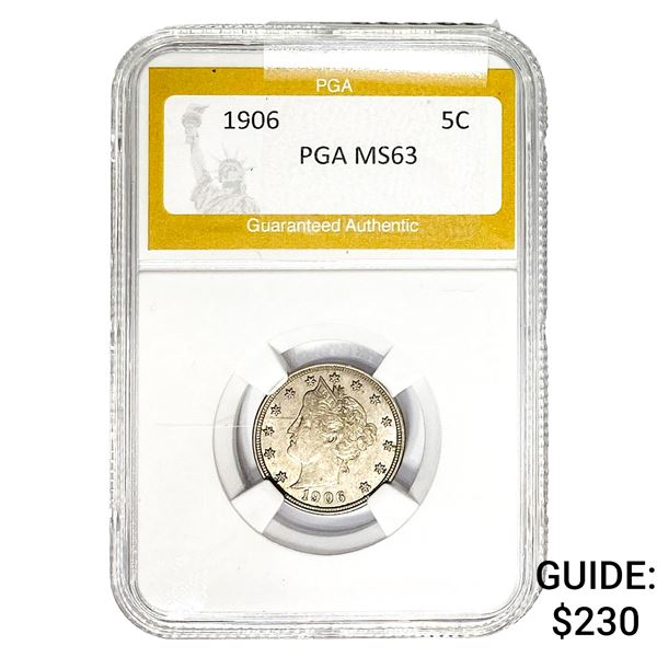 1906 Liberty Victory Nickel PGA MS63