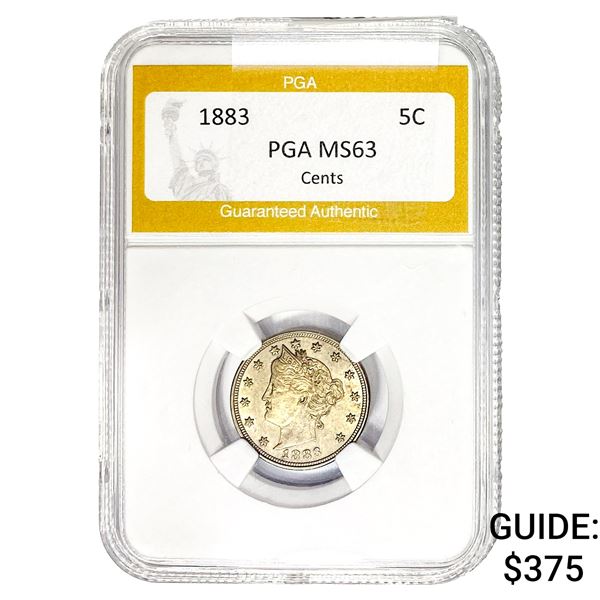 1883 Liberty Victory Nickel PGA MS63
