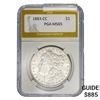Image 1 : 1883-CC Morgan Silver Dollar PGA MS65