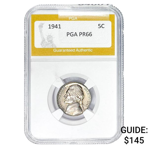 1941 Jefferson Nickel PGA PR66