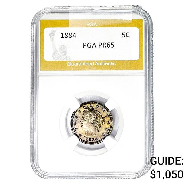 1884 Liberty Victory Nickel PGA PR65