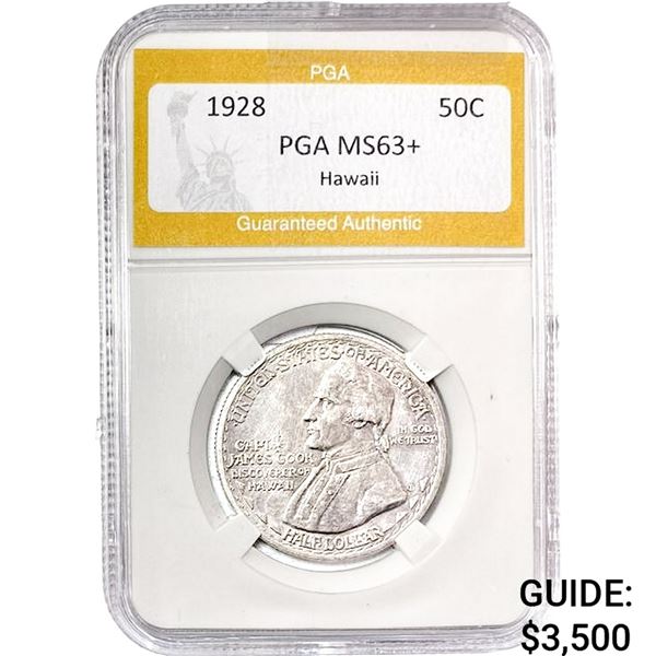 1928 Kingdom of Hawaii Half Dollar PGA MS63+