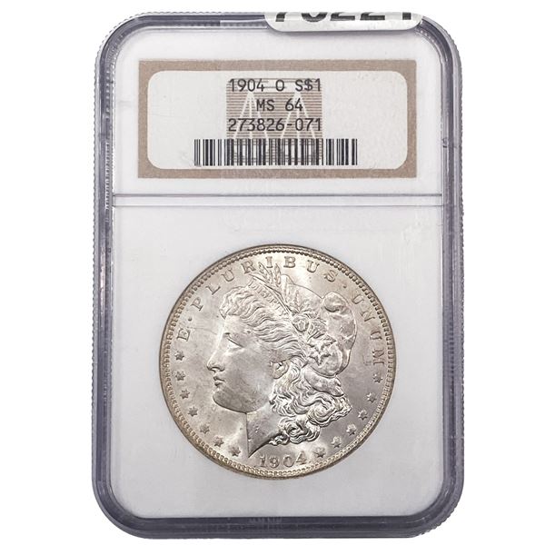 1904-O Morgan Silver Dollar NGC MS64