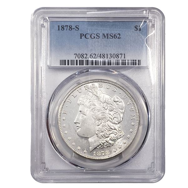 1878-S Morgan Silver Dollar PCGS MS62