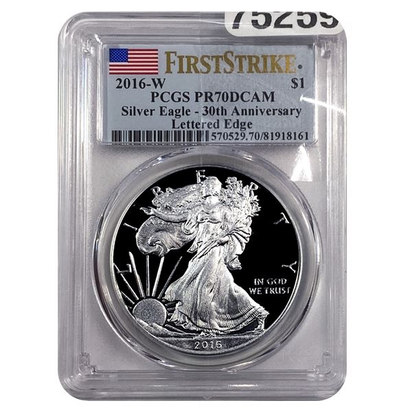 2016-W Walking Liberty Dollar PCGS PR70 DCAM