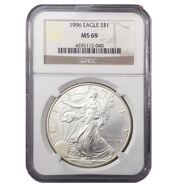 1996 Walking Liberty Dollar NGC MS69