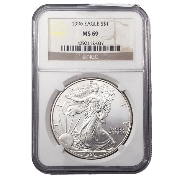 1996 Walking Liberty Dollar NGC MS69