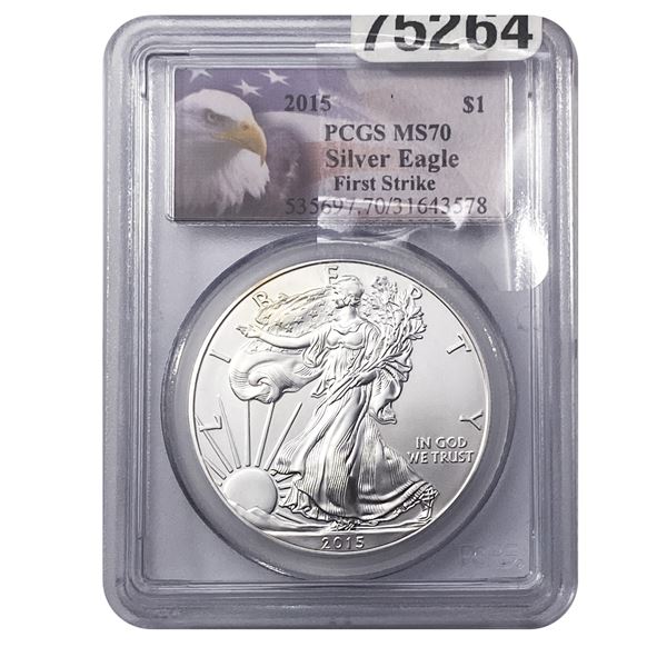 2015 Walking Liberty Dollar PCGS MS70