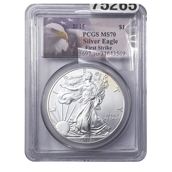 2015 Walking Liberty Dollar PCGS MS70